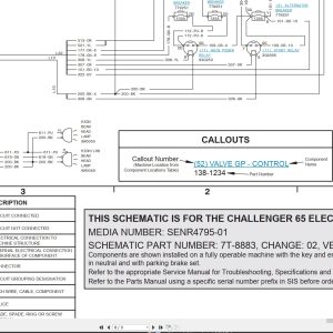 CAT Agricultural Tractor Challenger 65 Electrical Schematic SENR4795 01 2015 (2)