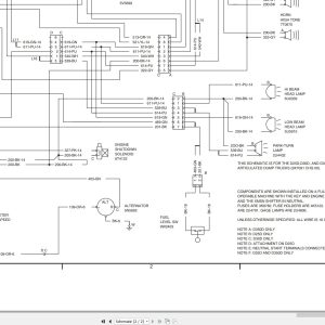 CAT Articulated Dump Truck D25D D30D D350D Electrical Schematic SENR8192 00 1990 (2)