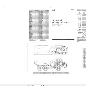 CAT Articulated Truck 725 730 Electrical Schematic RENR3489 05 2020 (1)