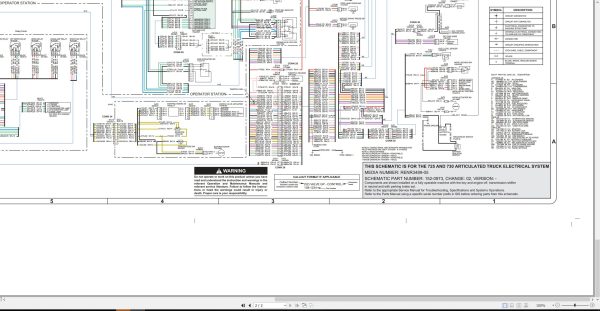 CAT Articulated Truck 725 730 Electrical Schematic RENR3489 05 2020 (2)