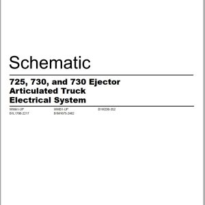 CAT Articulated Truck 725 Electrical Hydraulic Schematic (1)