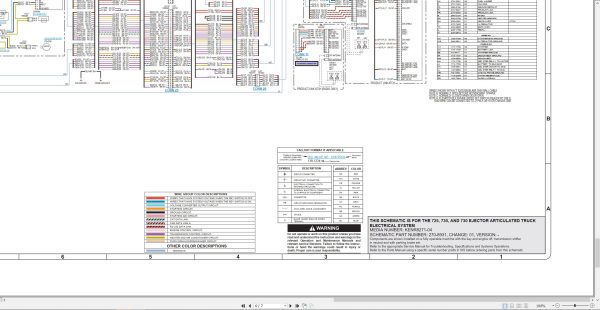 CAT Articulated Truck 725 Electrical Hydraulic Schematic (2)