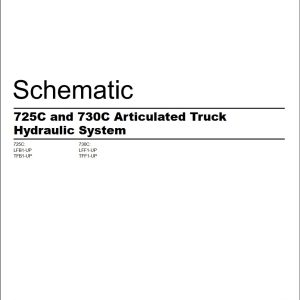 CAT Articulated Truck 725C Electrical Hydraulic Schematic (1)