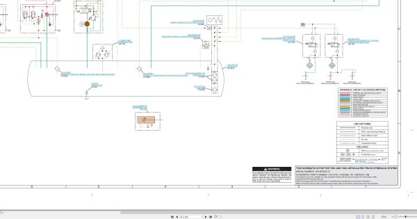 CAT Articulated Truck 725C Electrical Hydraulic Schematic (2)