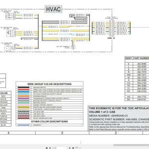 CAT Articulated Truck 725C Electrical Hydraulic Schematic (3)