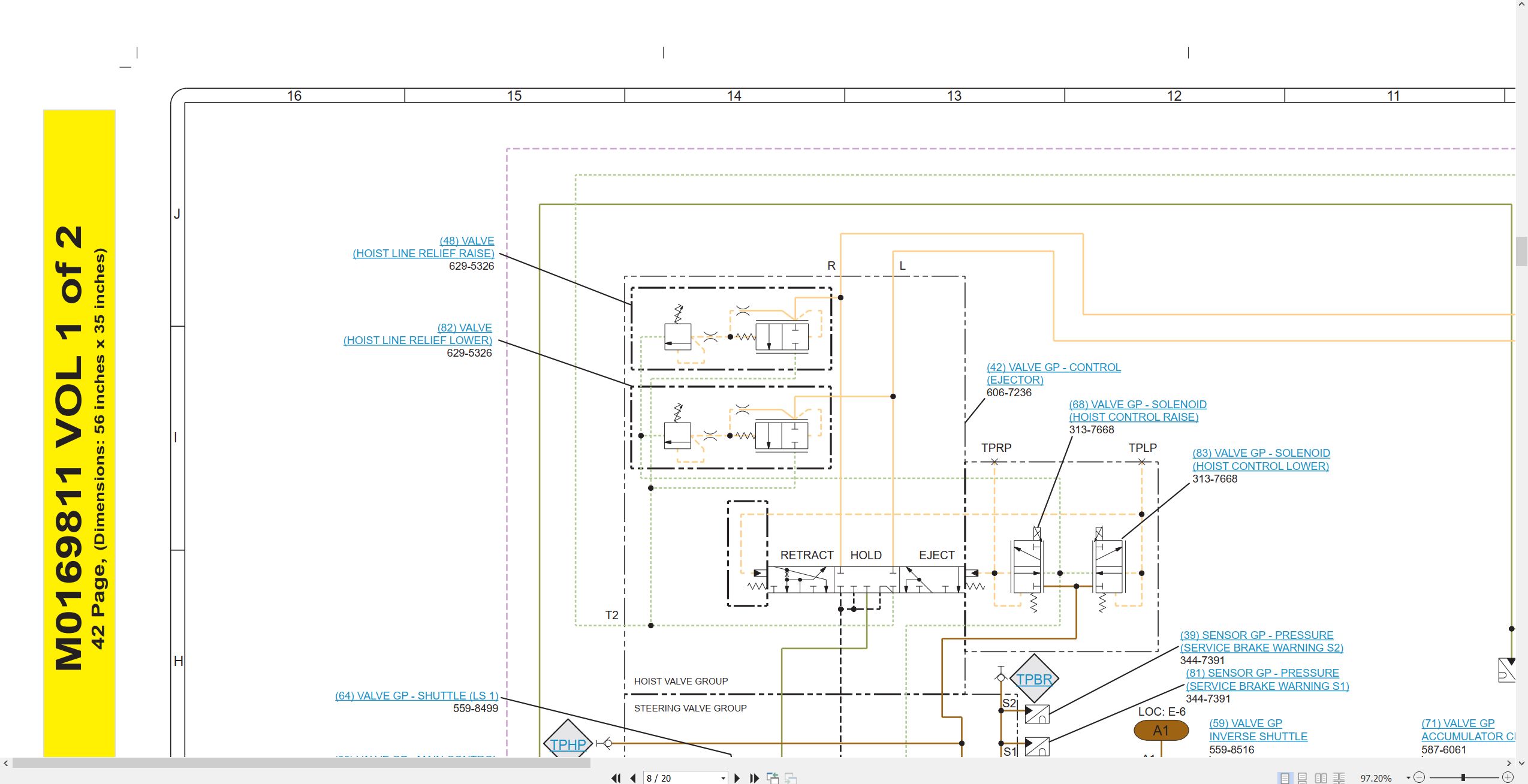 CAT Articulated Truck 730 EJ Electrical Hydraulic Schematic (2)