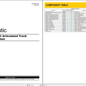 CAT Articulated Truck 730C Electrical Hydraulic Schematic (1)