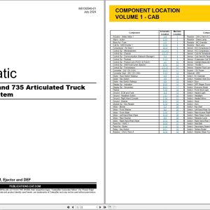 CAT Articulated Truck 735 Electrical Hydraulic Schematic (1)