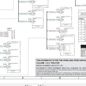 CAT Asphalt Paver AP555 Electrical Hydraulic Schematic (2)