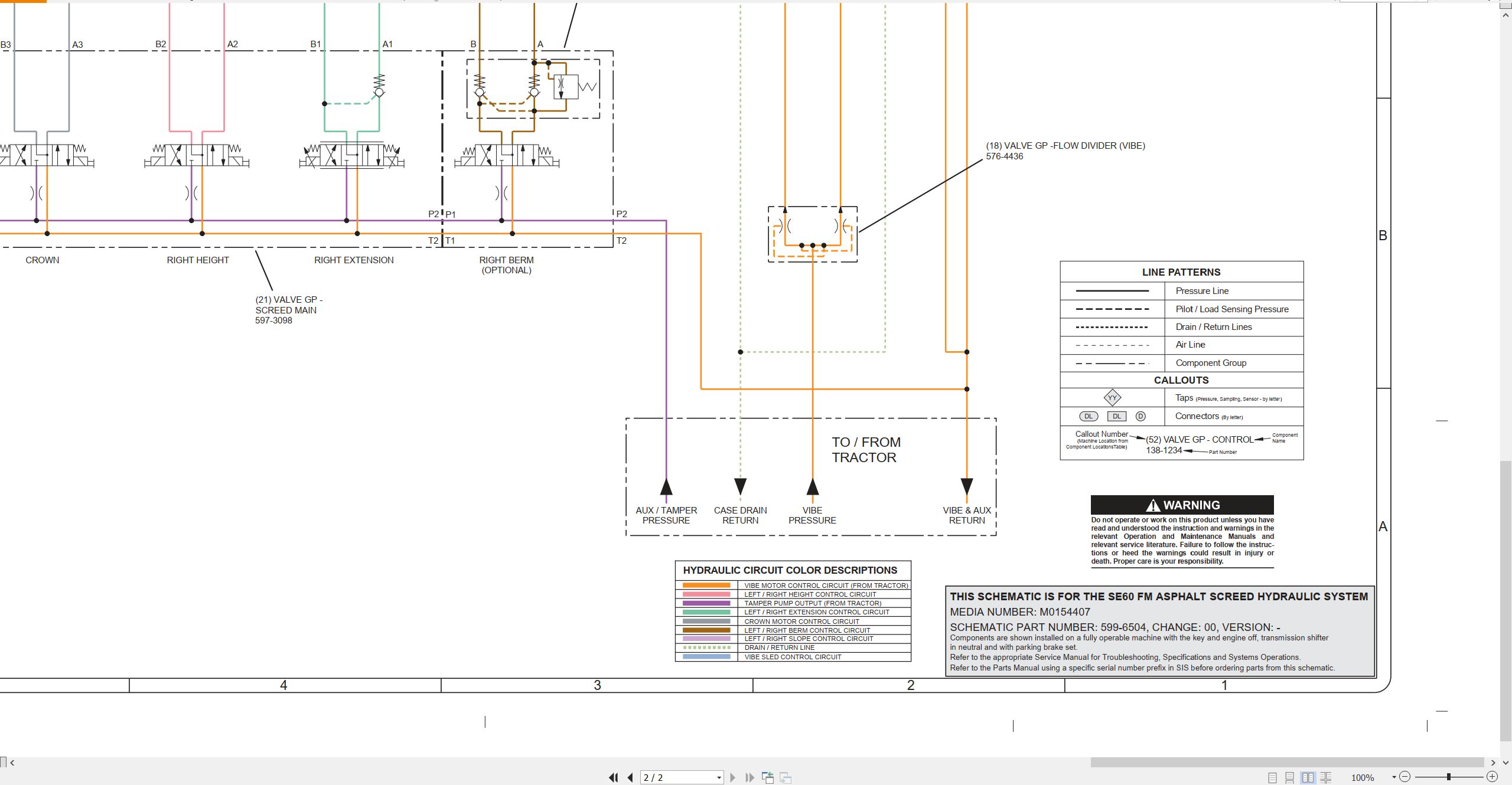 CAT Asphalt Paver SE60 FM Electrical Hydraulic Schematic (3)