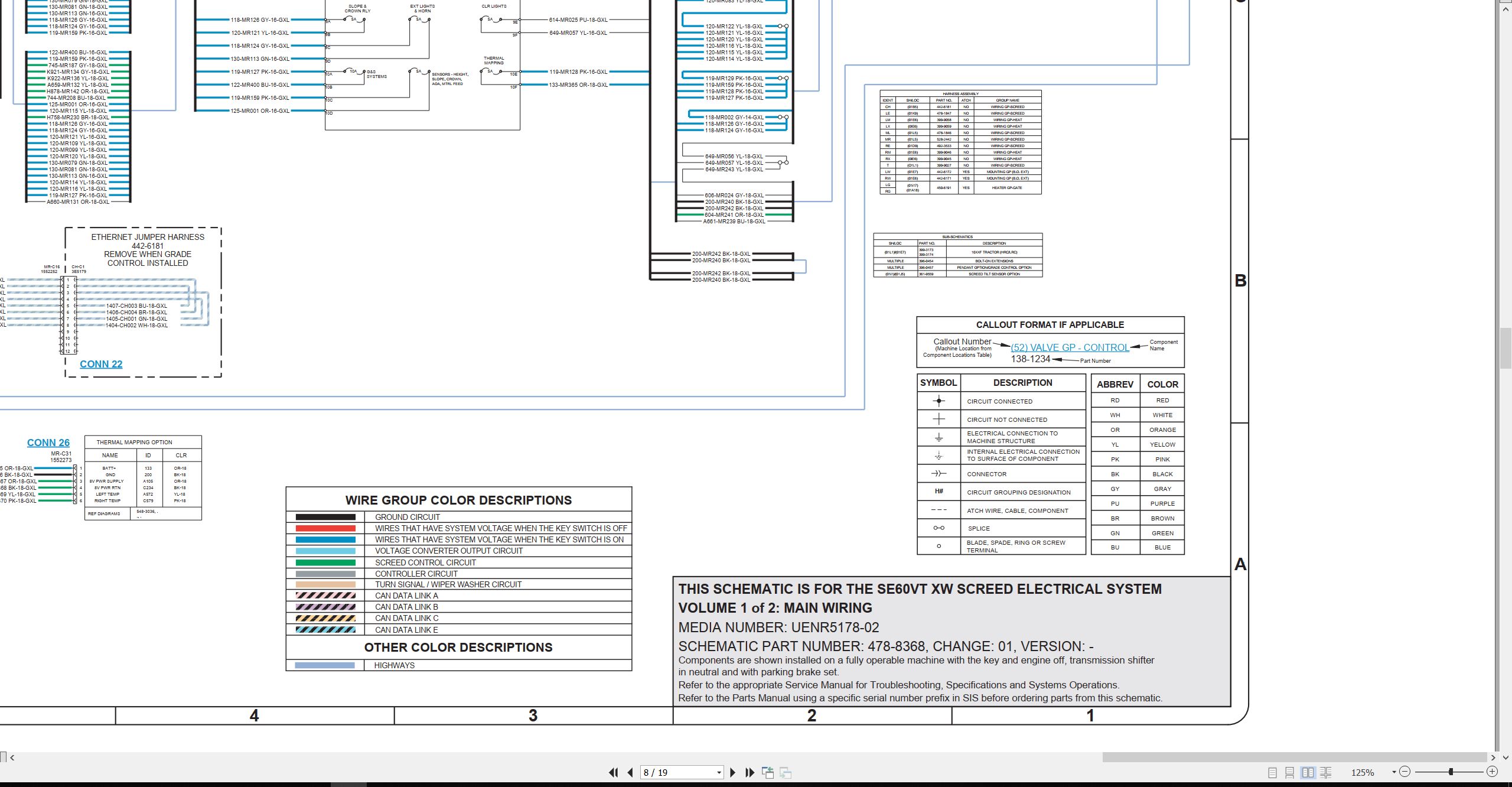 CAT Asphalt Paver SE60 VT XW Electrical Hydraulic Schematic (2)