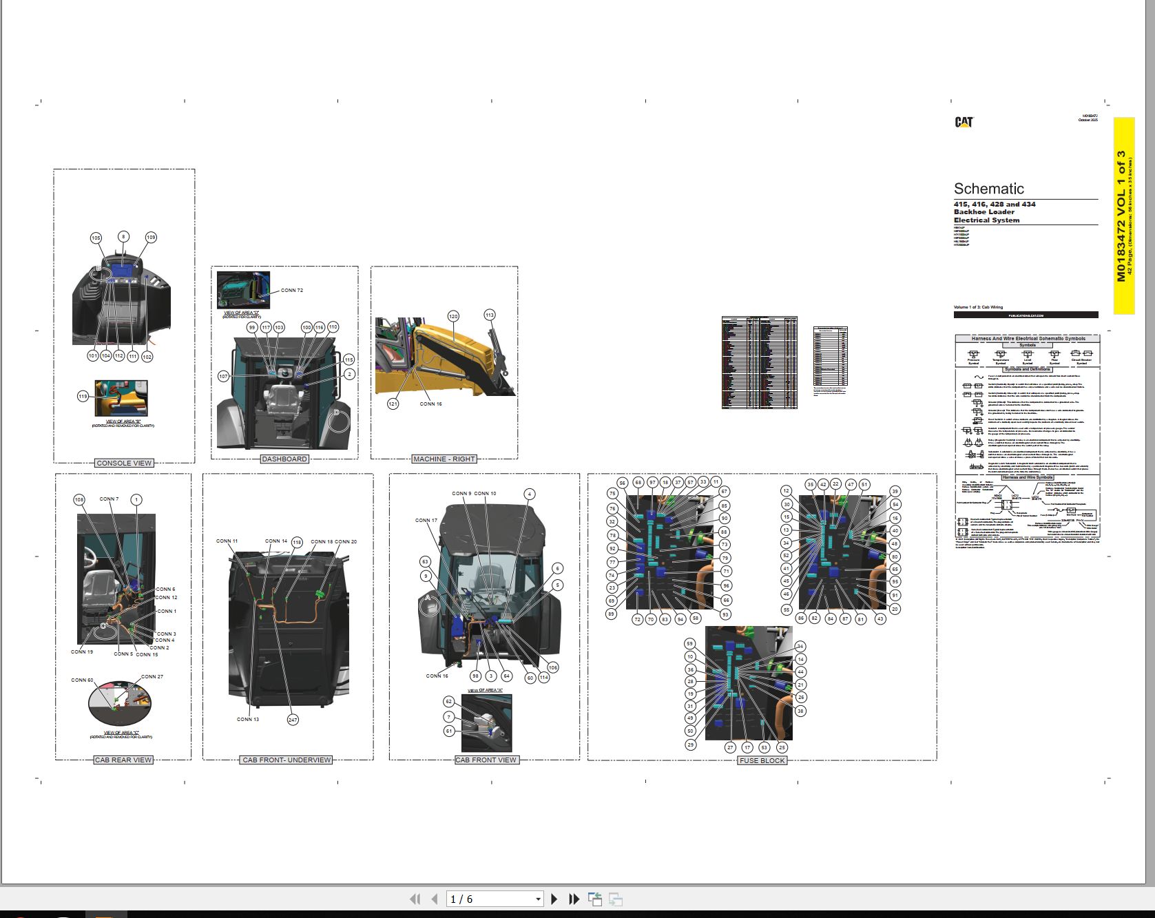 CAT Backhoe Loader 415 Electrical Hydraulic Schematic (1)