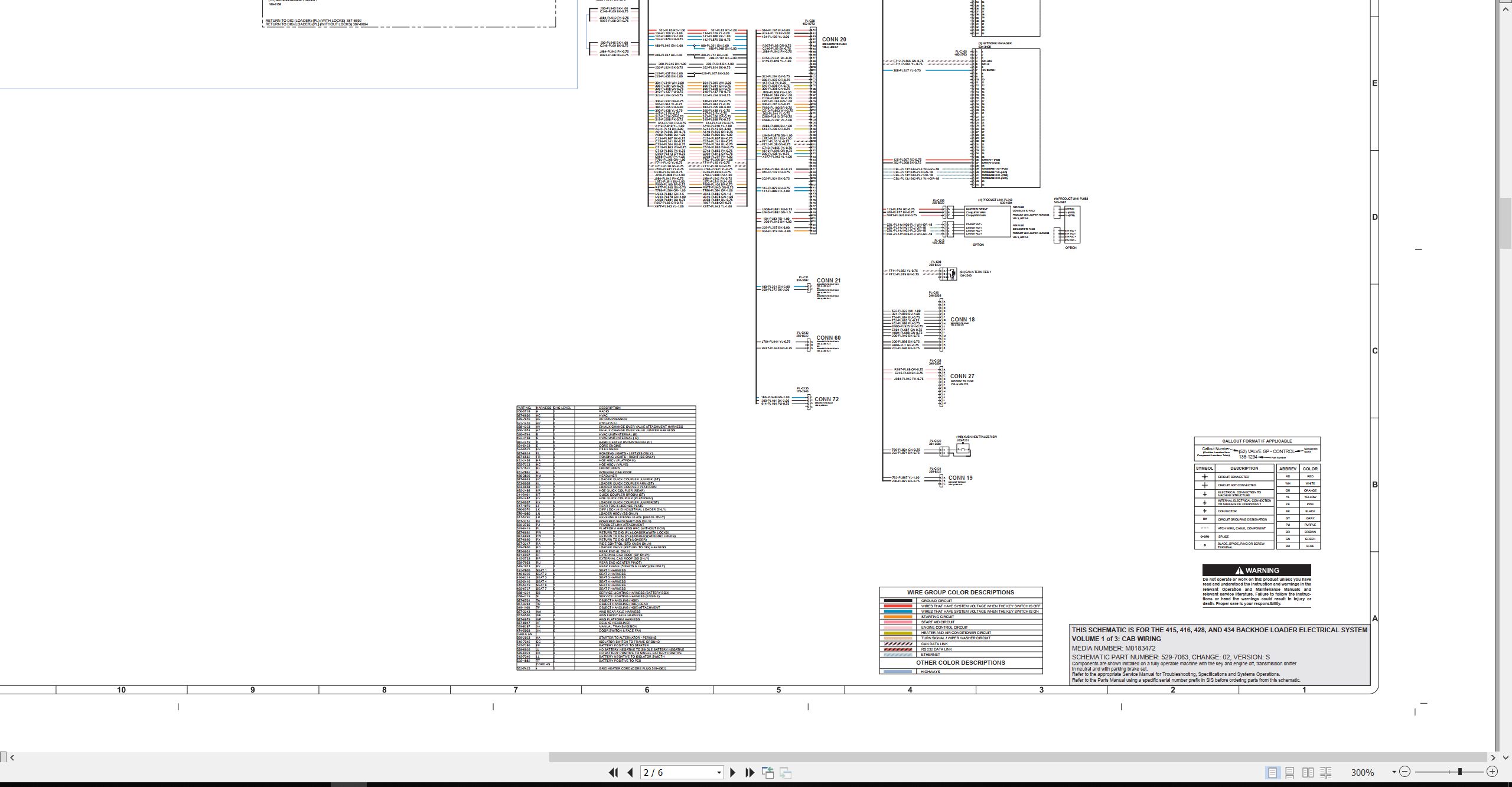CAT Backhoe Loader 415 Electrical Hydraulic Schematic (2)