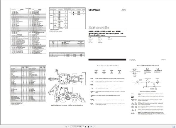 CAT Backhoe Loader 416B Electrical Schematic (1)
