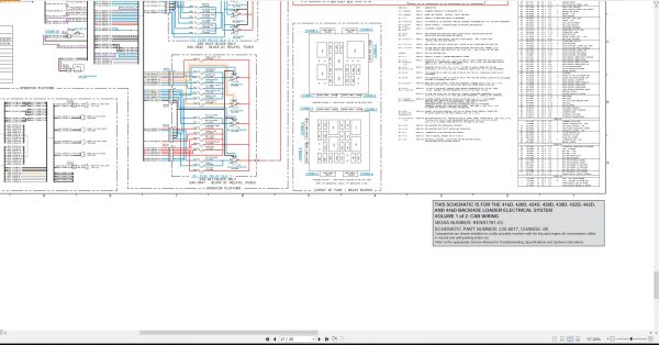 CAT Backhoe Loader 420D Electrical Hydraulic Schematic (2)