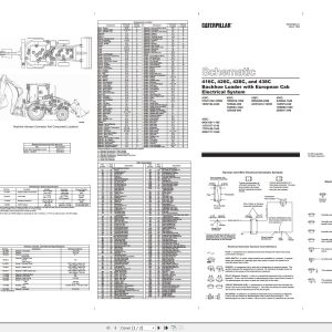 CAT Backhoe Loader 428C Electrical Hydraulic Schematic (1)