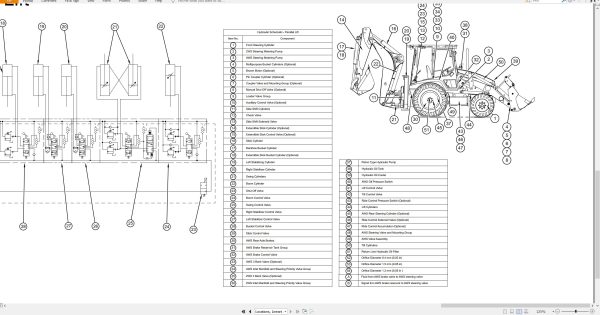 CAT Backhoe Loader 428C Electrical Hydraulic Schematic (3)