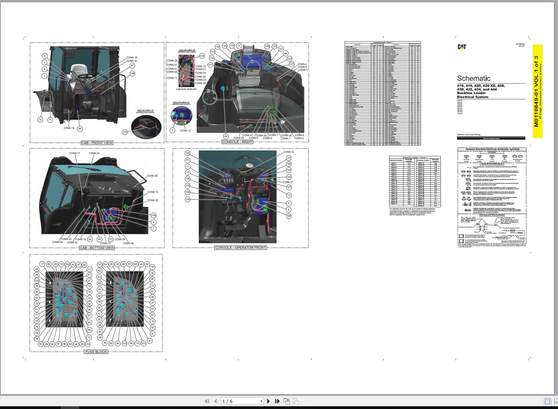 CAT Backhoe Loader 434 Electrical Hydraulic Schematic (1)