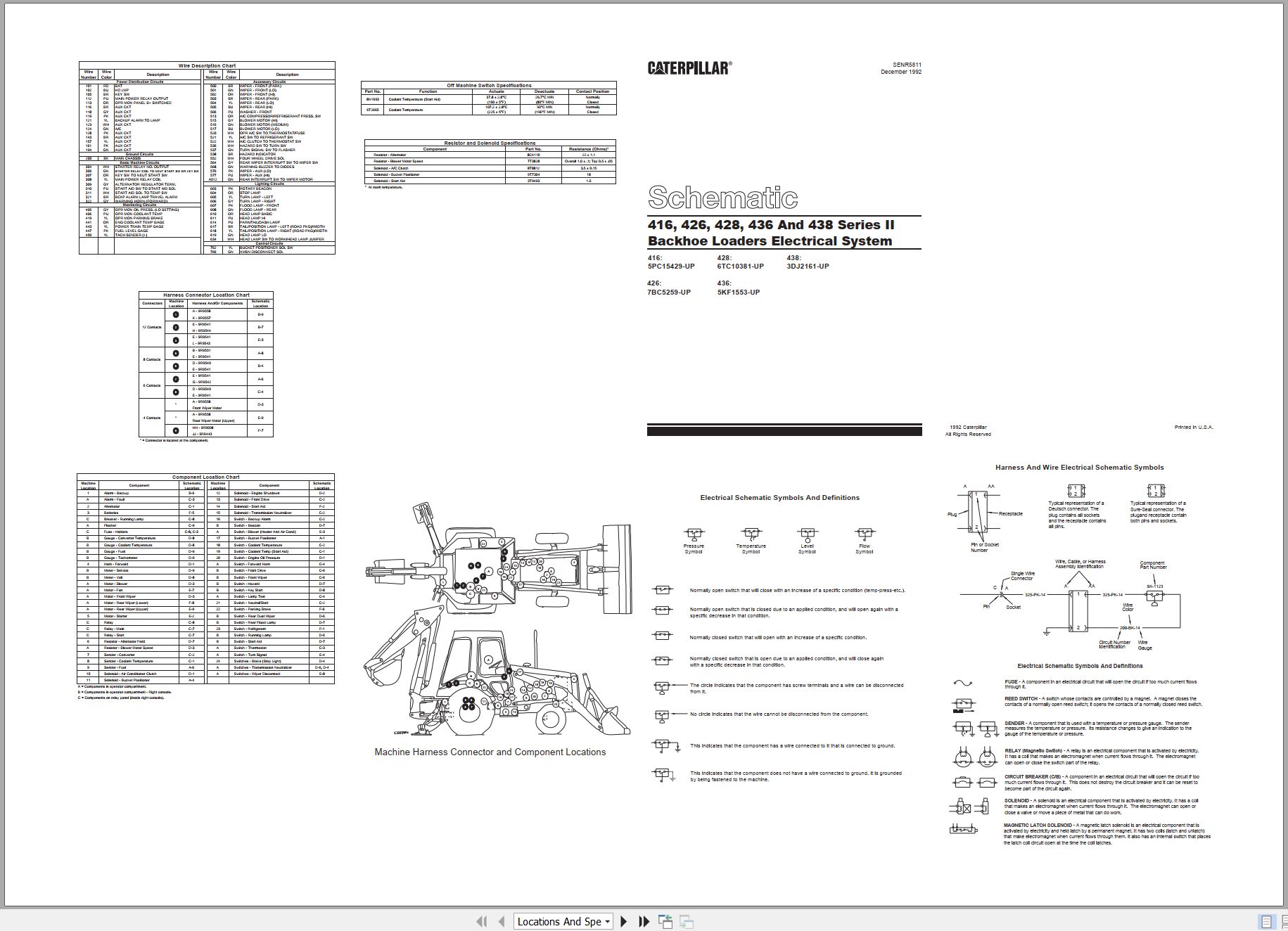 CAT Backhoe Loader 436 II Electrical Schematic (1)