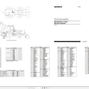 CAT Backhoe Loader 446 Electrical Hydraulic Schematic (1)