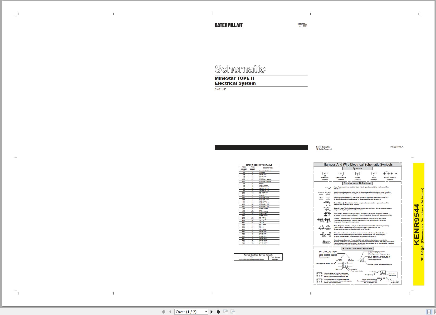 CAT COMMAND Minestar Tope II Electrical Schematic (1)
