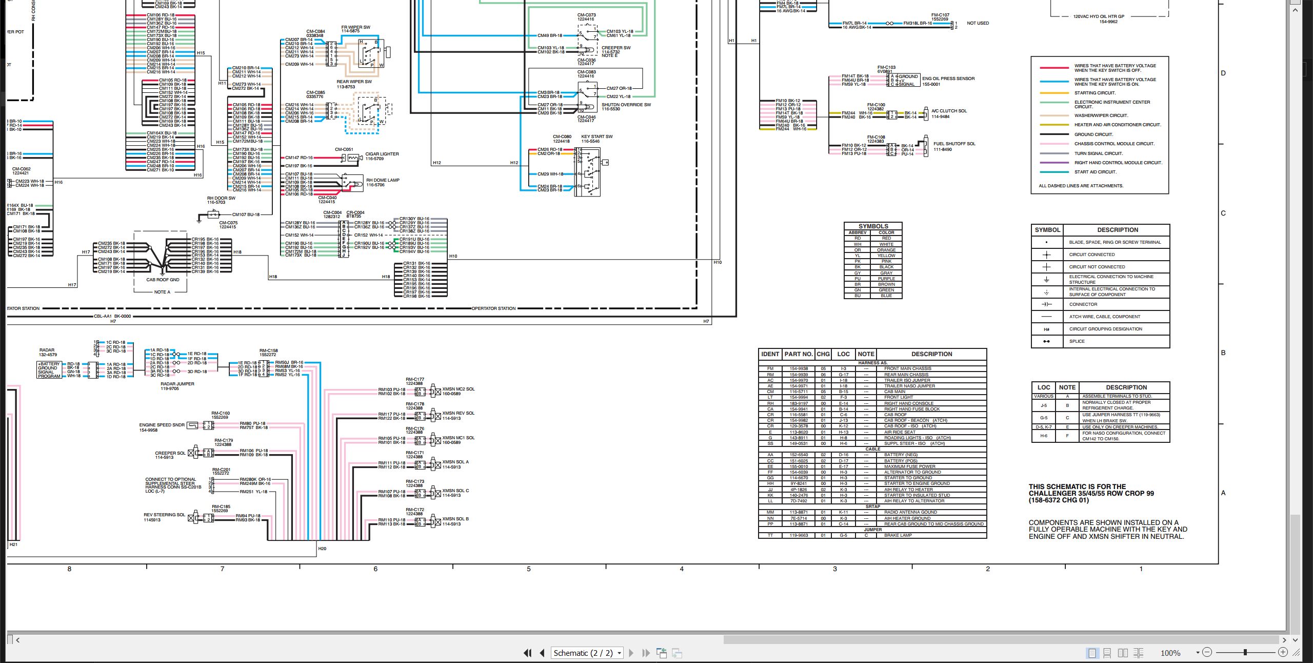 CAT Challenger 45 Electrical Hydraulic Schematic (2)