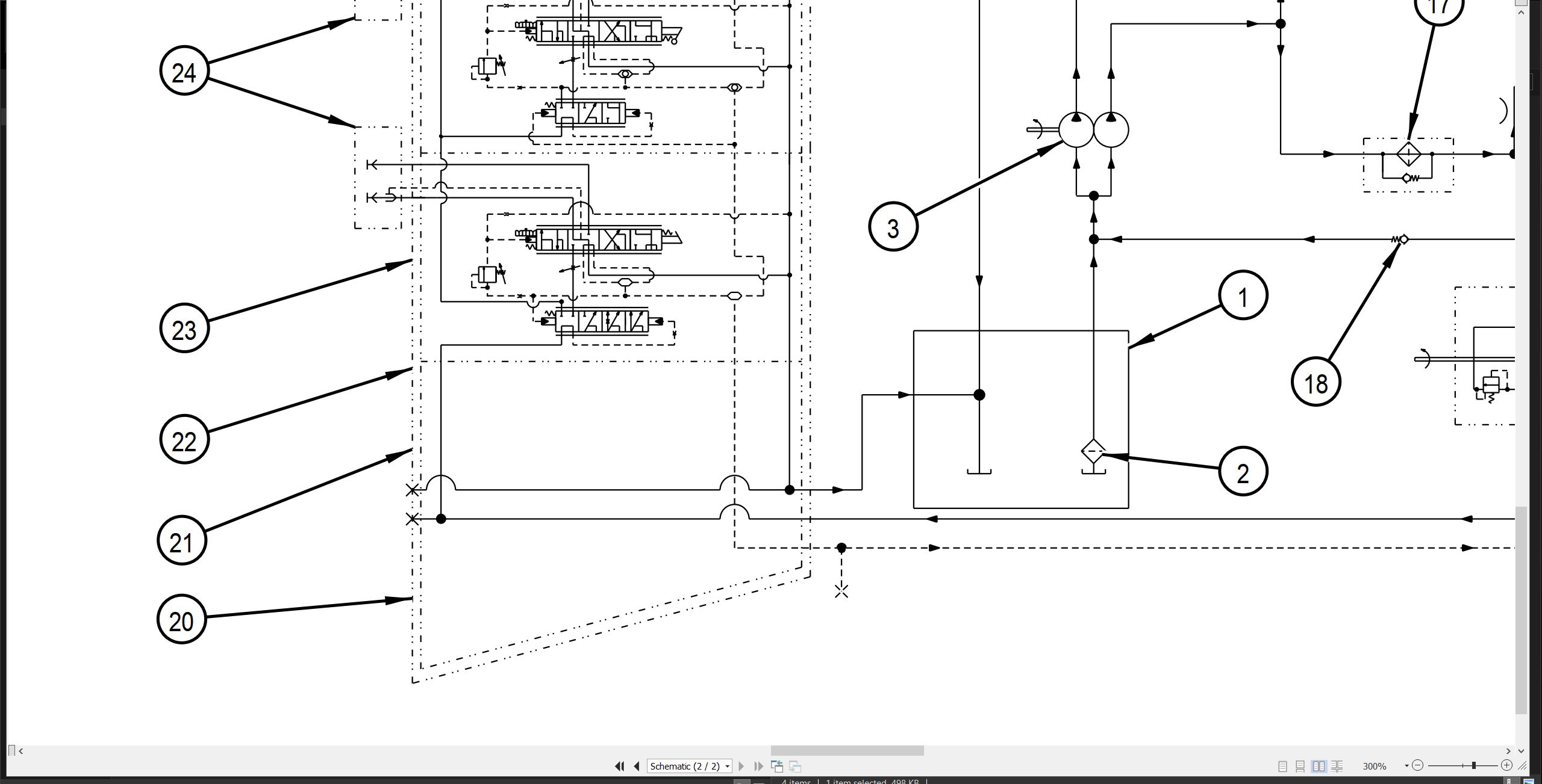CAT Challenger 45 Electrical Hydraulic Schematic (3)