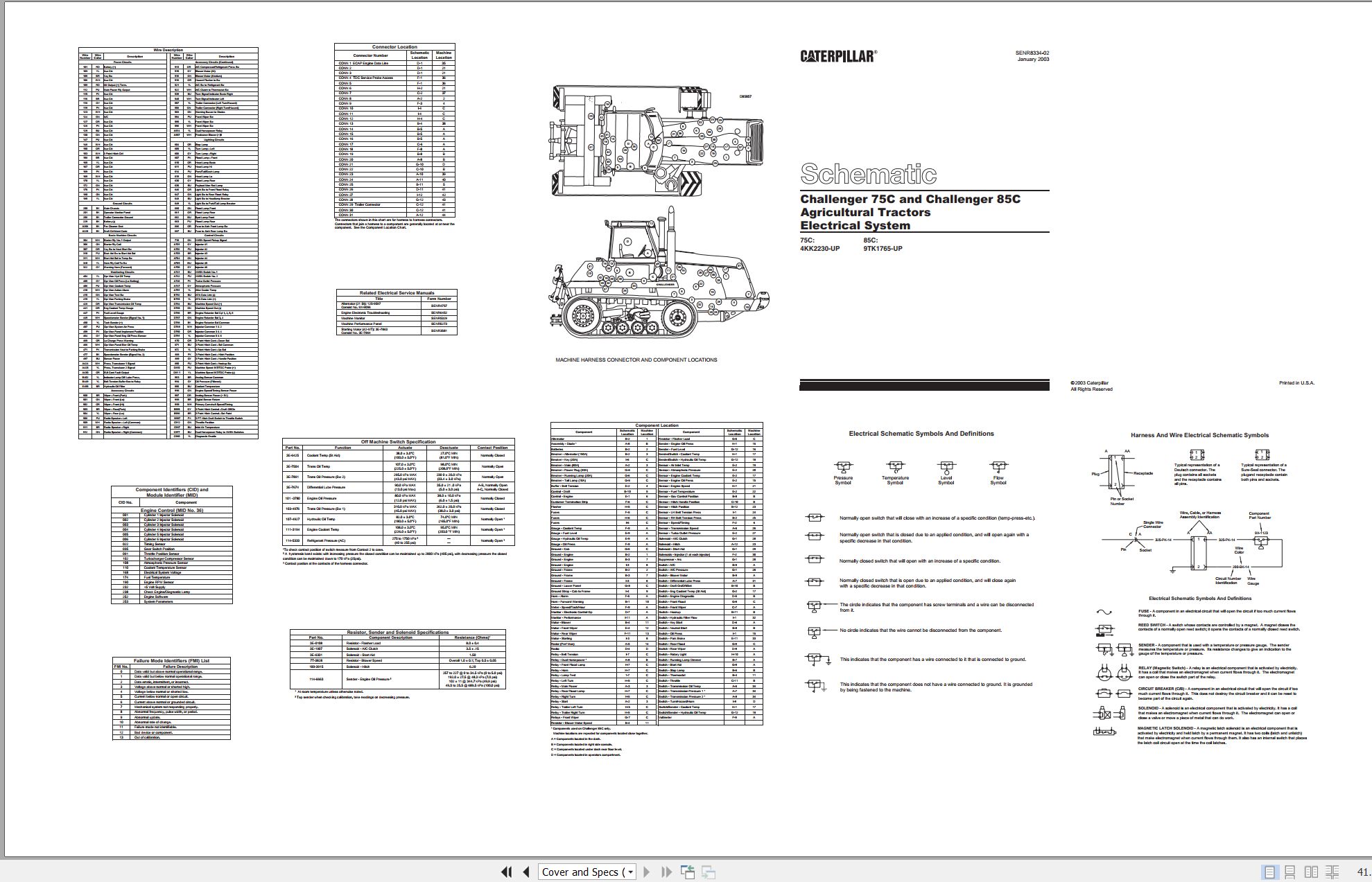 CAT Challenger 85C Electrical Schematic (1)