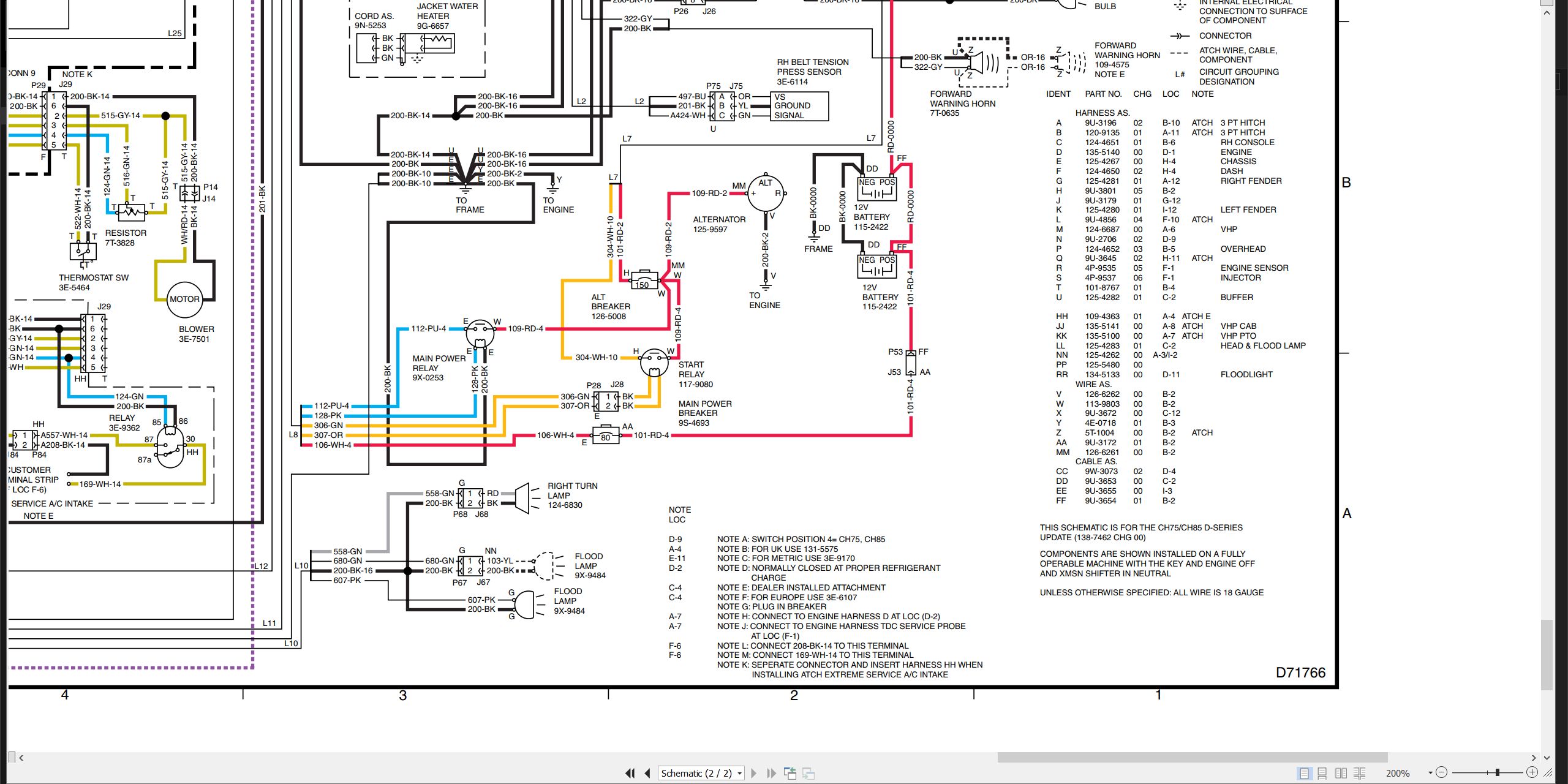 CAT Challenger 85D Electrical Schematic Hydraulic Schematic (2)