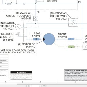 CAT Cold Planer PC310 XD Electrical Hydraulic Schematic (3)