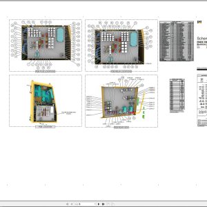 CAT Cold Planer PM822 Electrical Hydraulic Schematic (1)