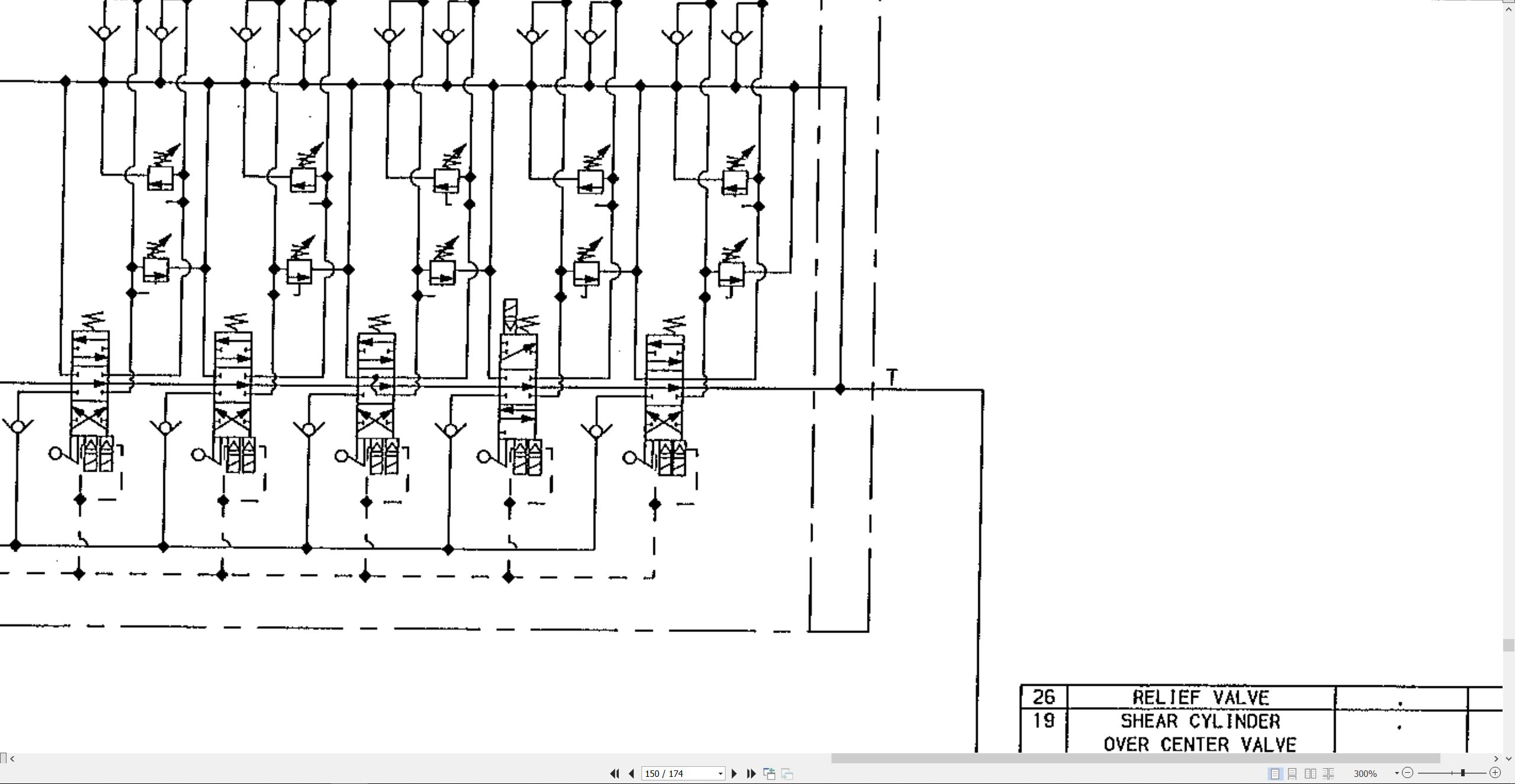 CAT Continuous Miner 25M2P Technical Electrical Hydraulic Schematic BI377764 00 (3)