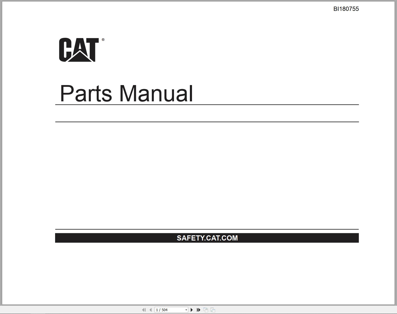 CAT Continuous Miner 30M4 Parts Manual BI180755 00 (1)