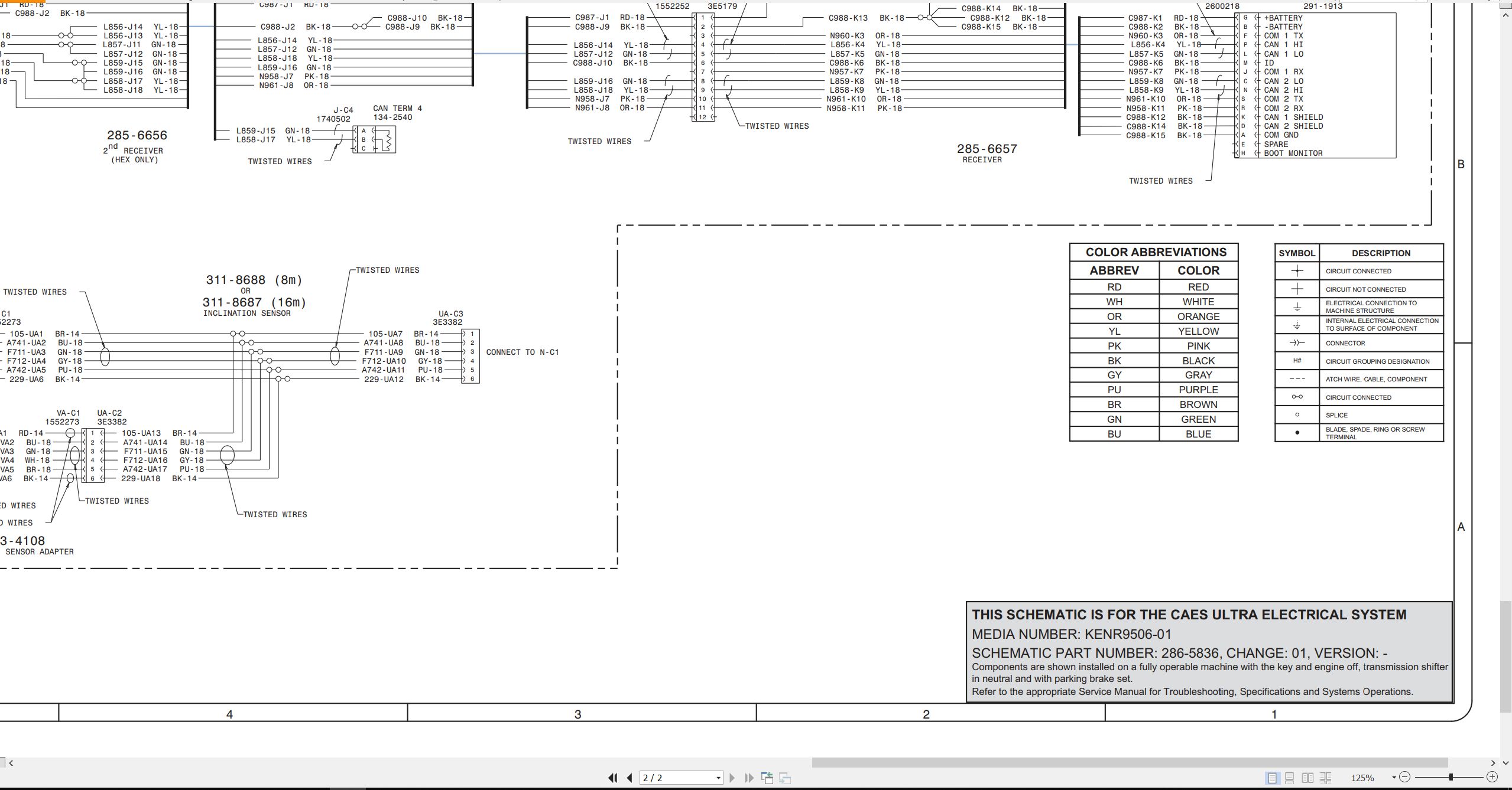 CAT Control Guidance Monitoring And Technology Products Caes Ultra Electrical Schematic KENR9506 01 (2)