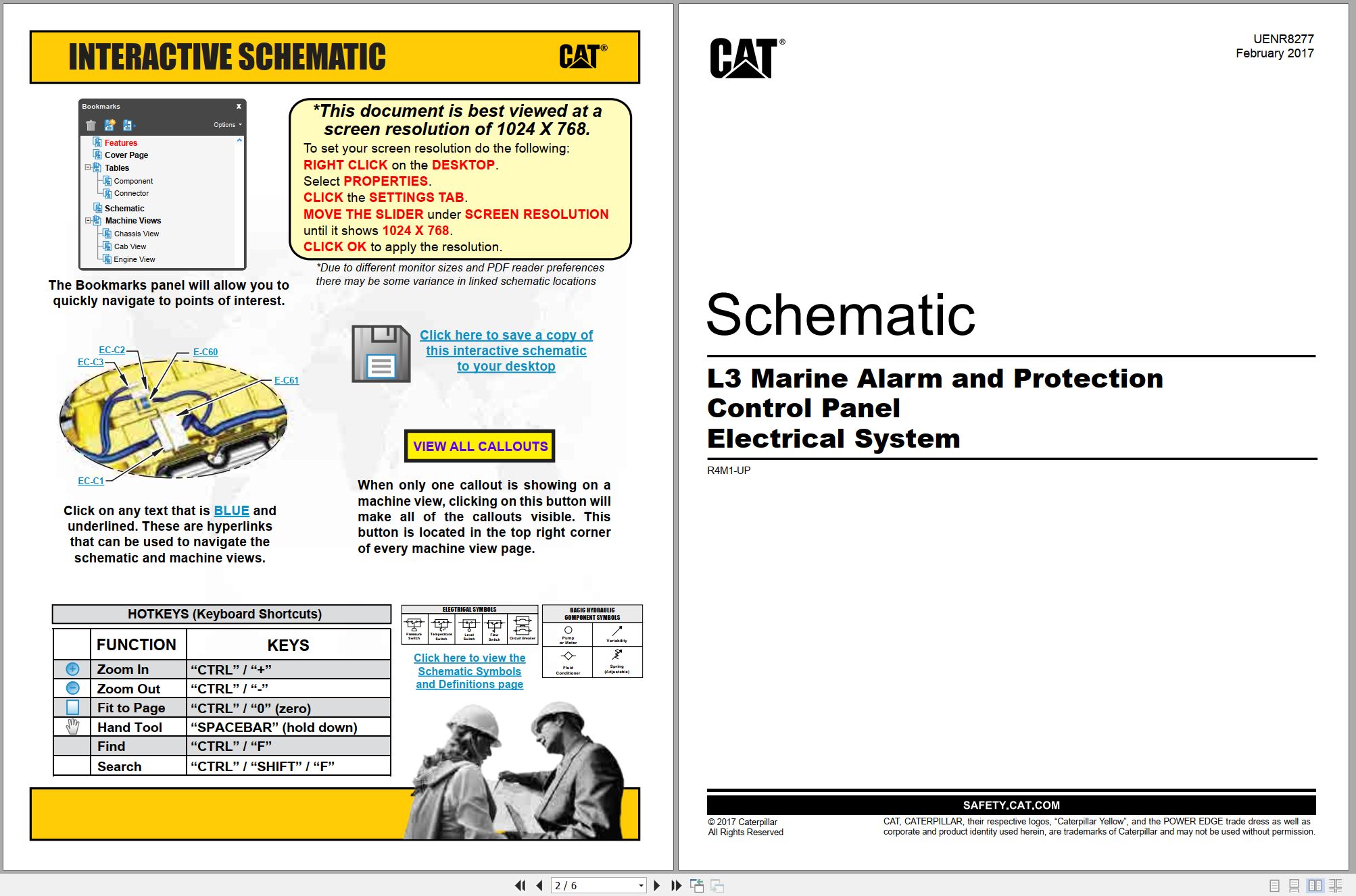 CAT Control Panel L3 Electrical Schematic UENR8277 00 2017 (1)