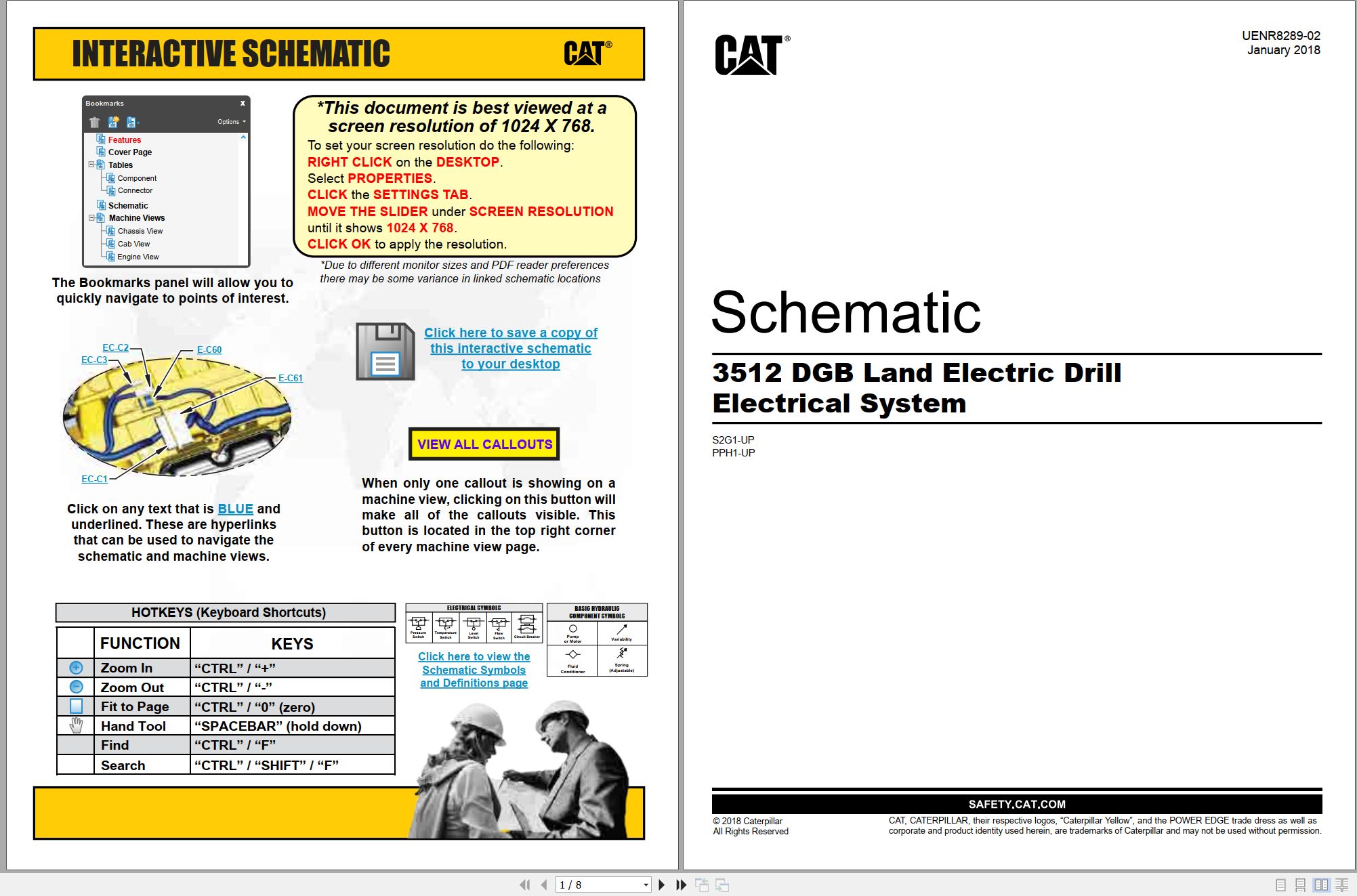 CAT Drill 3512 DGB Electrical Schematic UENR8289 02 2018 (1)