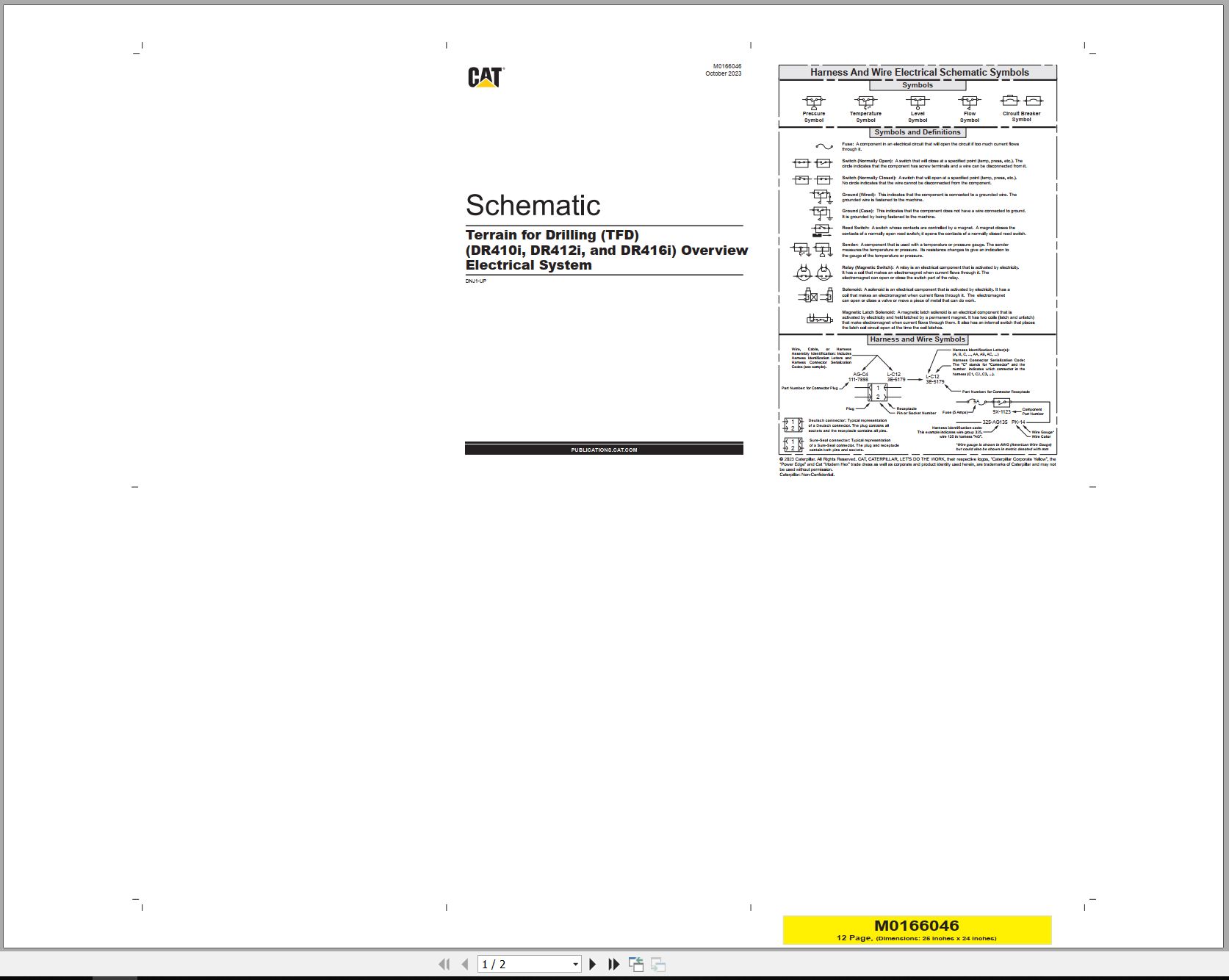 CAT Drill DR412I Electrical Schematic (1)