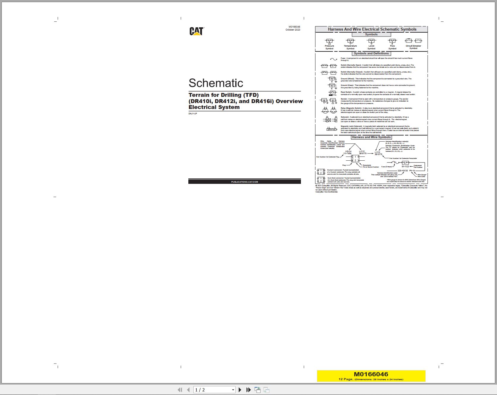 CAT Drill DR416I Electrical Schematic (1)