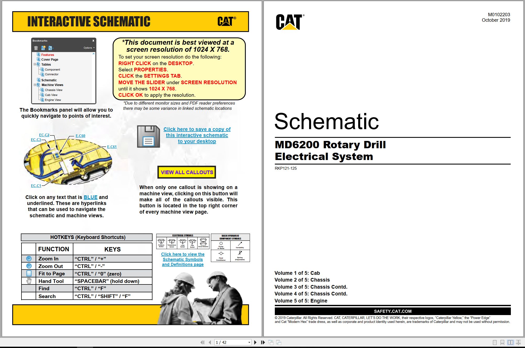 CAT Drill MD6200 Air Electrical Hydraulic Schematic (1)