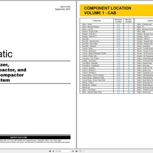 CAT Earthmoving Compactor 816 Electrical Hydraulic Power Train Schematic (1)