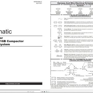 CAT Earthmoving Compactor 816B Electrical Hydraulic Schematic (1)