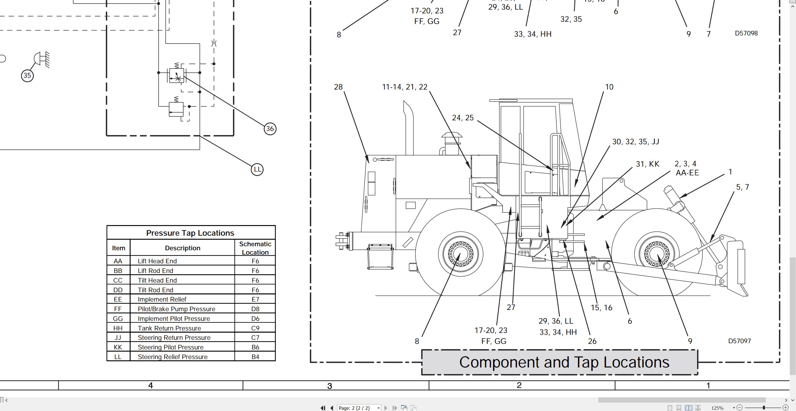 CAT Earthmoving Compactor 816F Electrical Hydraulic Schematic (3)