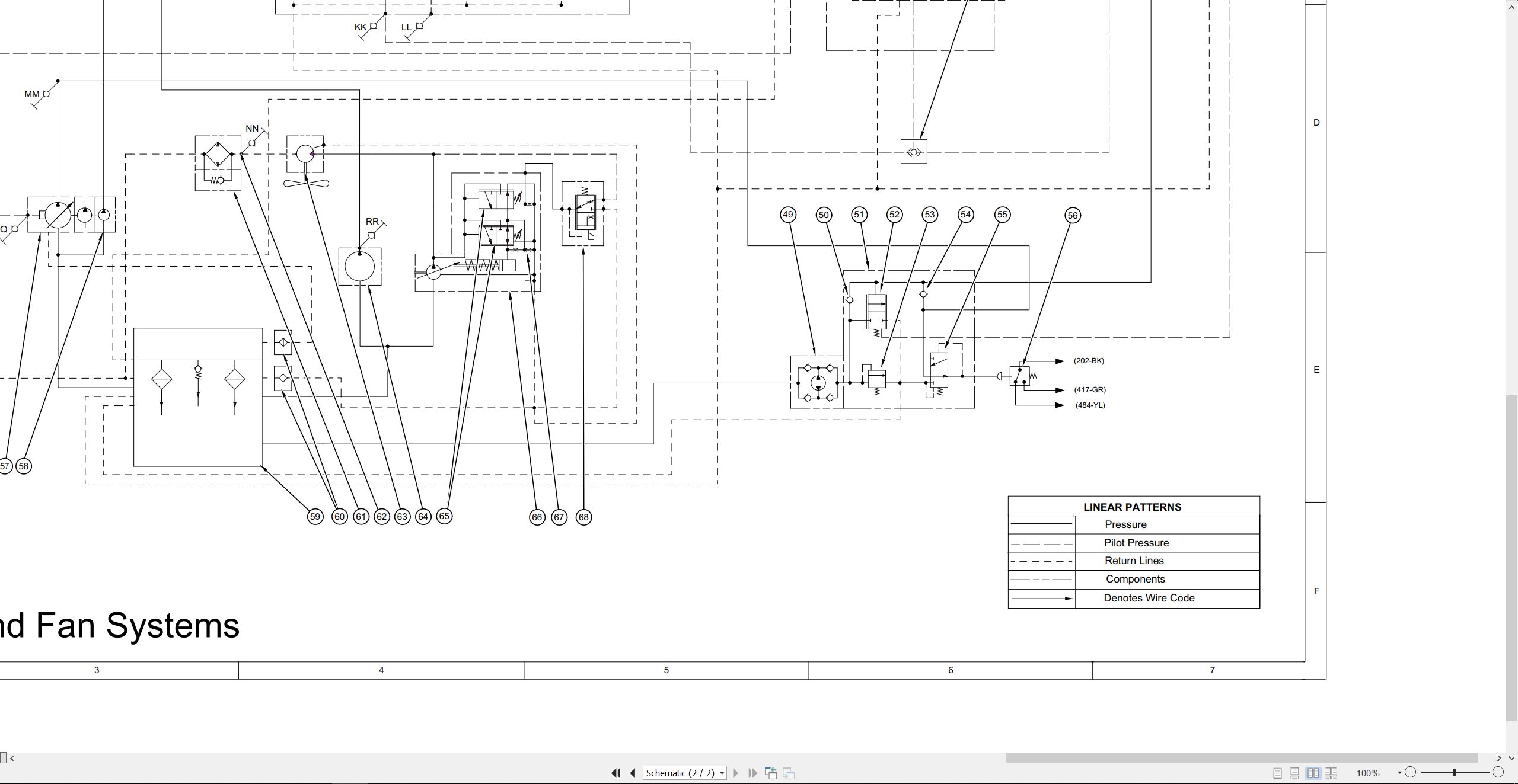 CAT Earthmoving Compactor 825G II Electrical Hydraulic Schematic (3)