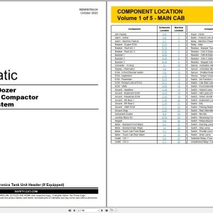 CAT Earthmoving Compactor 836K Electrical Hydraulic Power Train Schematic (1)