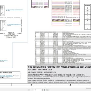 CAT Earthmoving Compactor 836K Electrical Hydraulic Power Train Schematic (2)