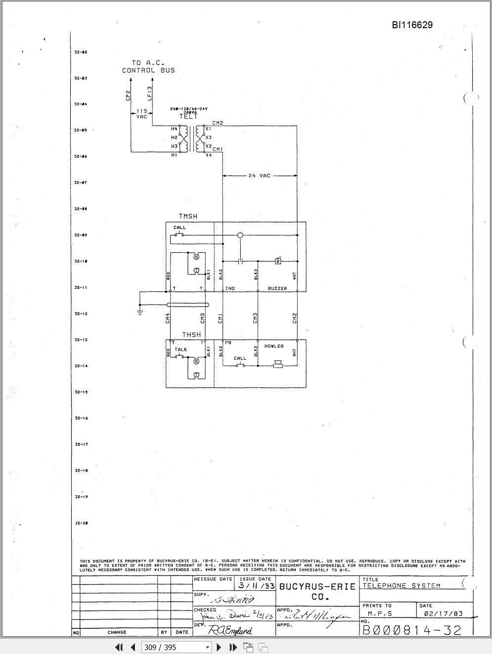 CAT Electric Rope Shovel 155BI Technical Manual BI116629 00 (3)