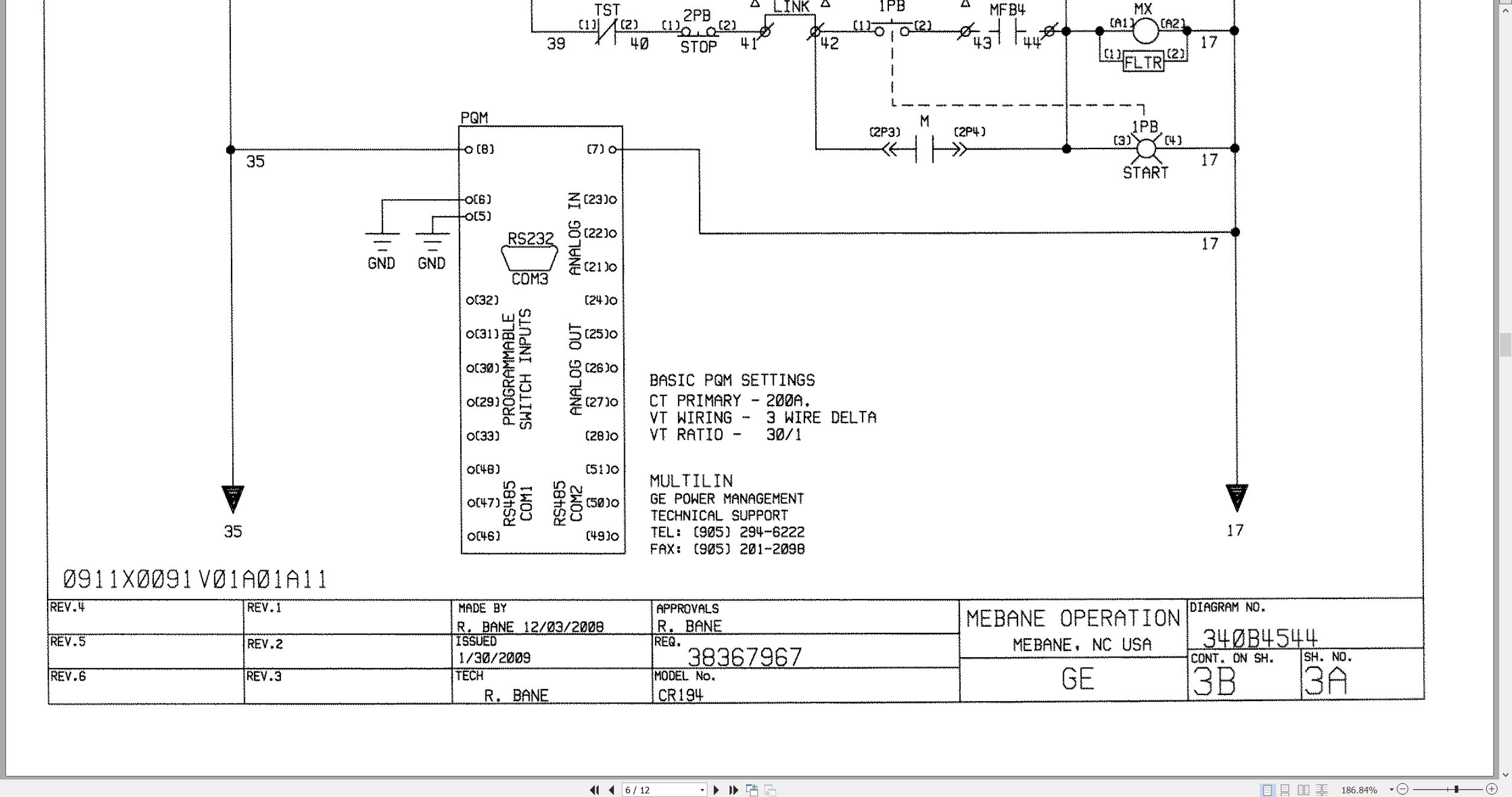 CAT Electric Rope Shovel 182M Electrical Schematic (1)