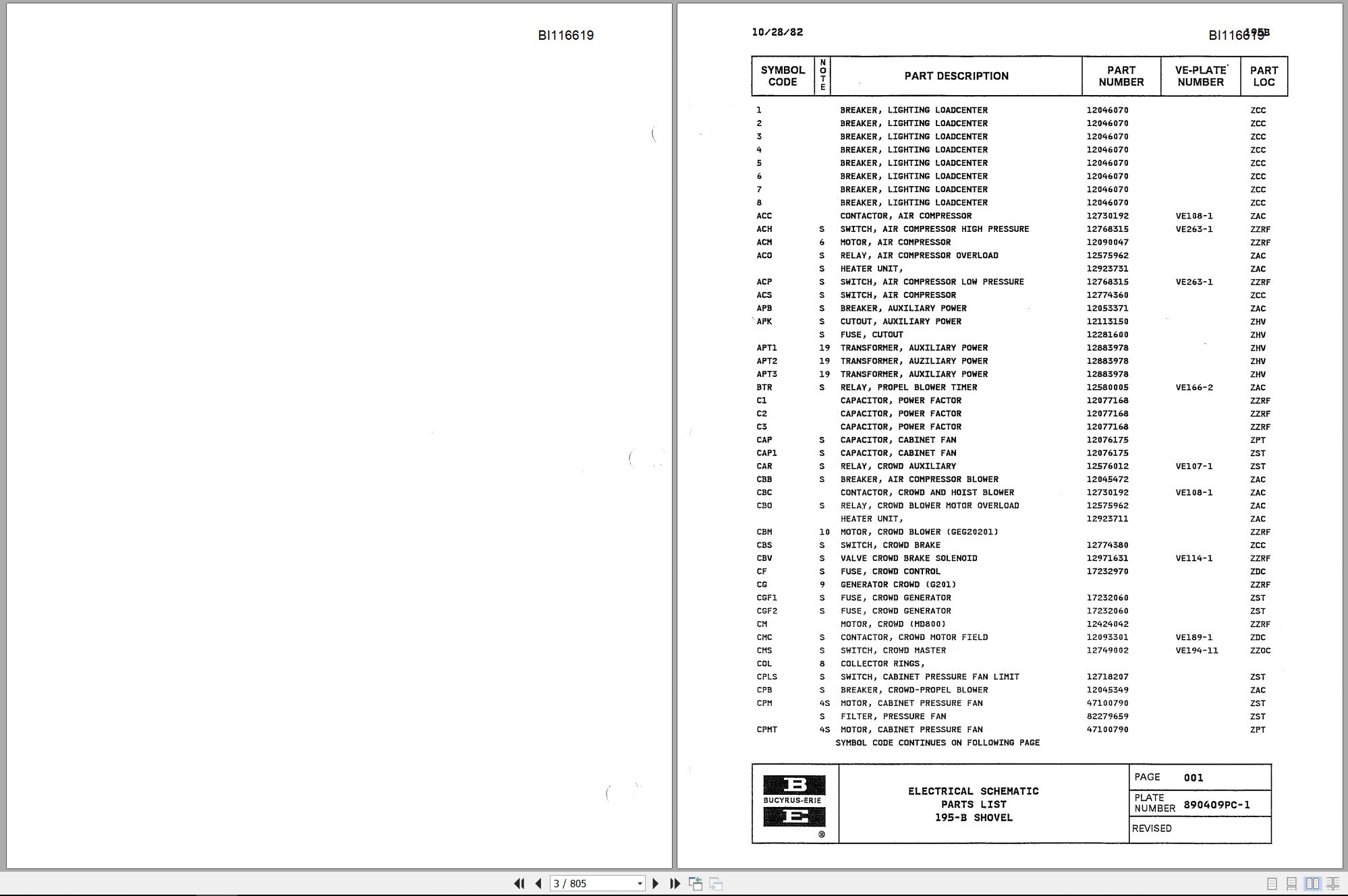 CAT Electric Rope Shovel 295B Parts Catalog (2)