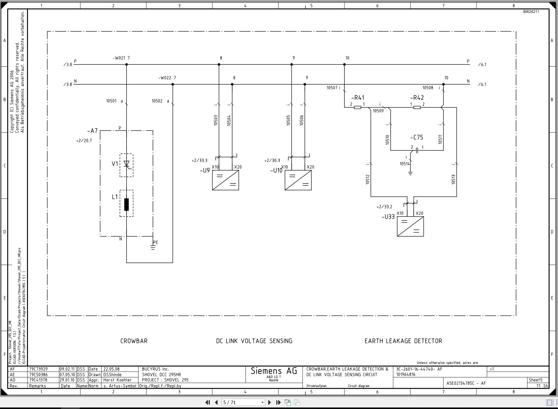 CAT Electric Rope Shovel 295HR Electric Schematic (1)