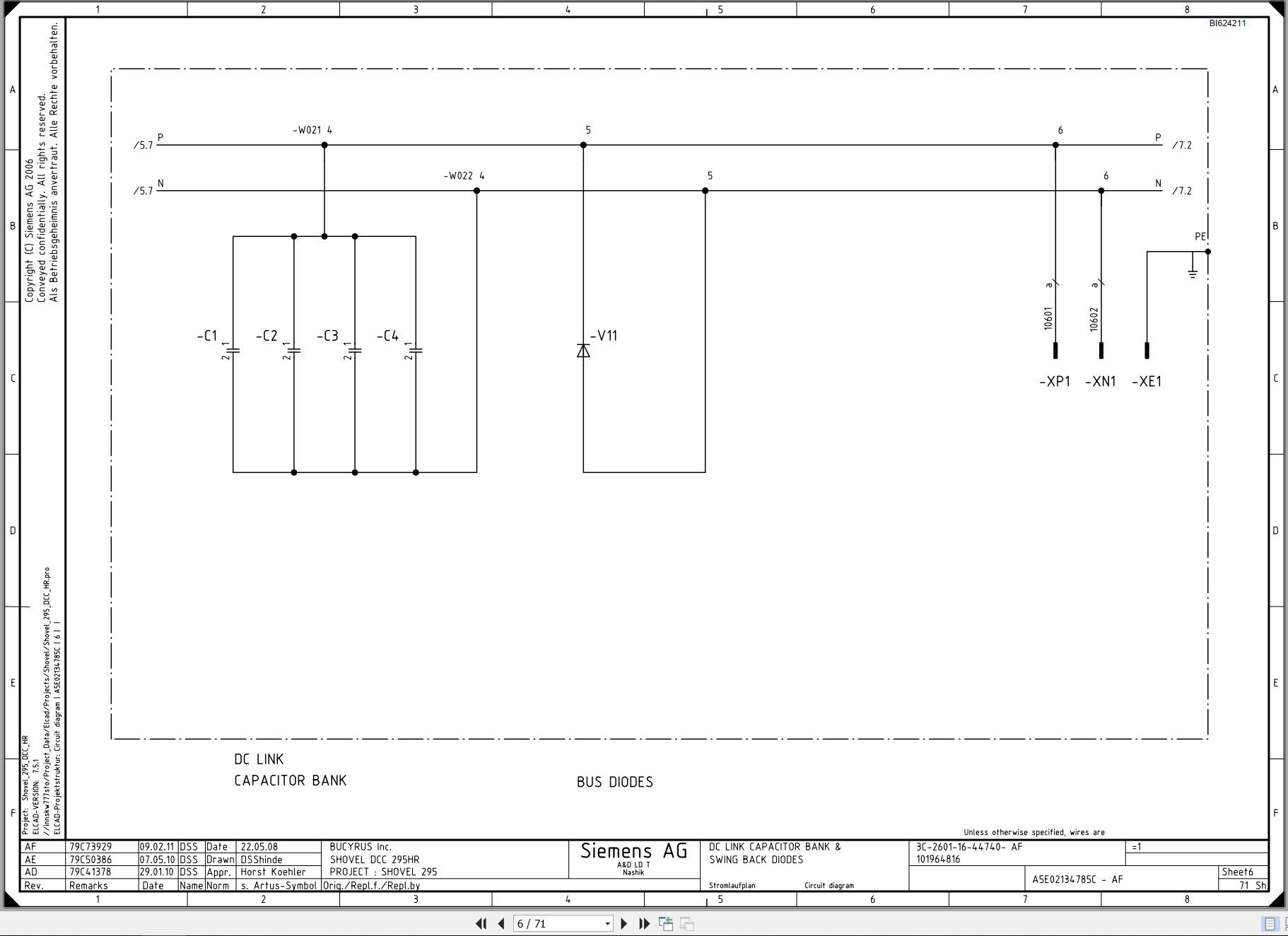 CAT Electric Rope Shovel 295HR Electric Schematic (2)